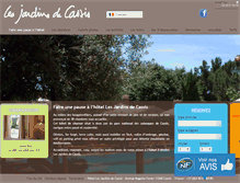 Tablet Screenshot of hotel-lesjardinsde-cassis.com